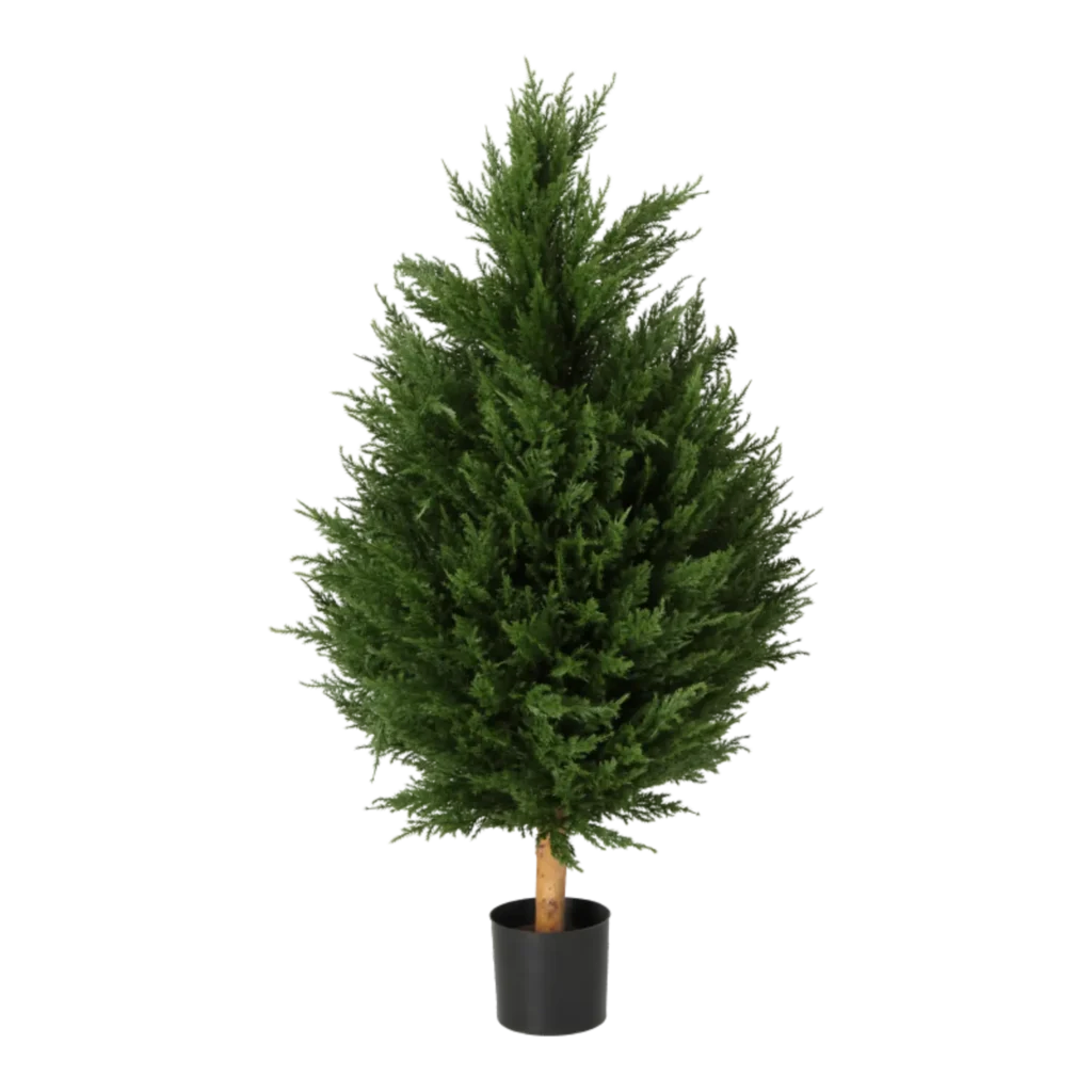 Kunstig cypress kegletræ - H: 110 cm.