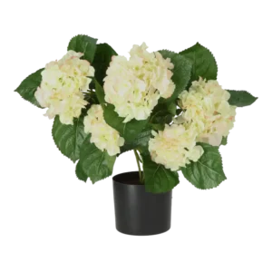 Kunstig hortensia lys grøn - H: 40 cm.