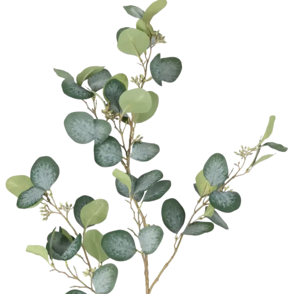 Closeup af Kunstig Eucalyptus L: 100 cm.