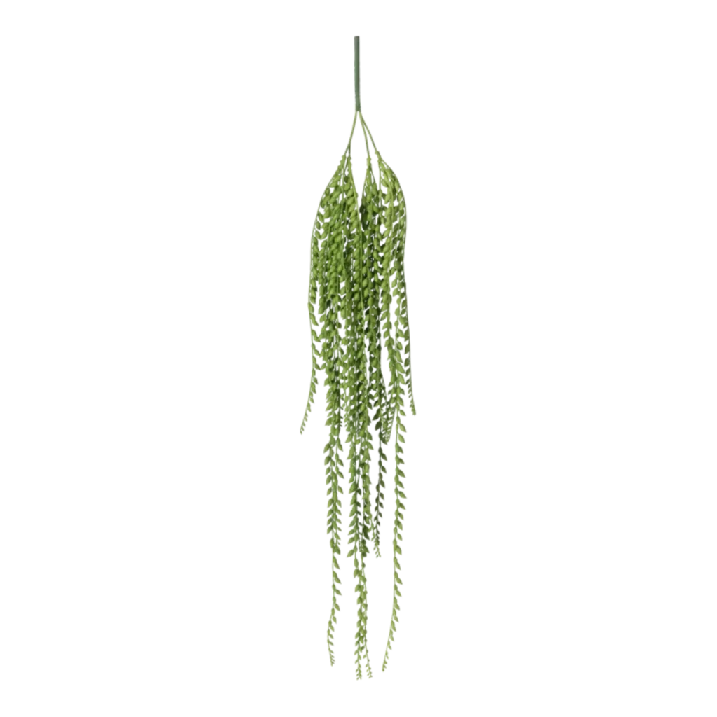 Kunstig Senecio Pearl hængeplante L: 80 cm.