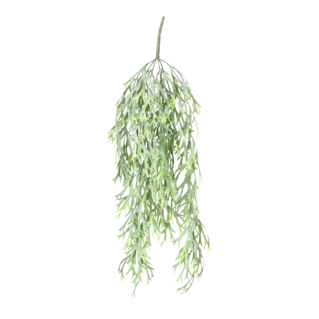 Kunstig Staghorn hængeplante L: 65 cm.