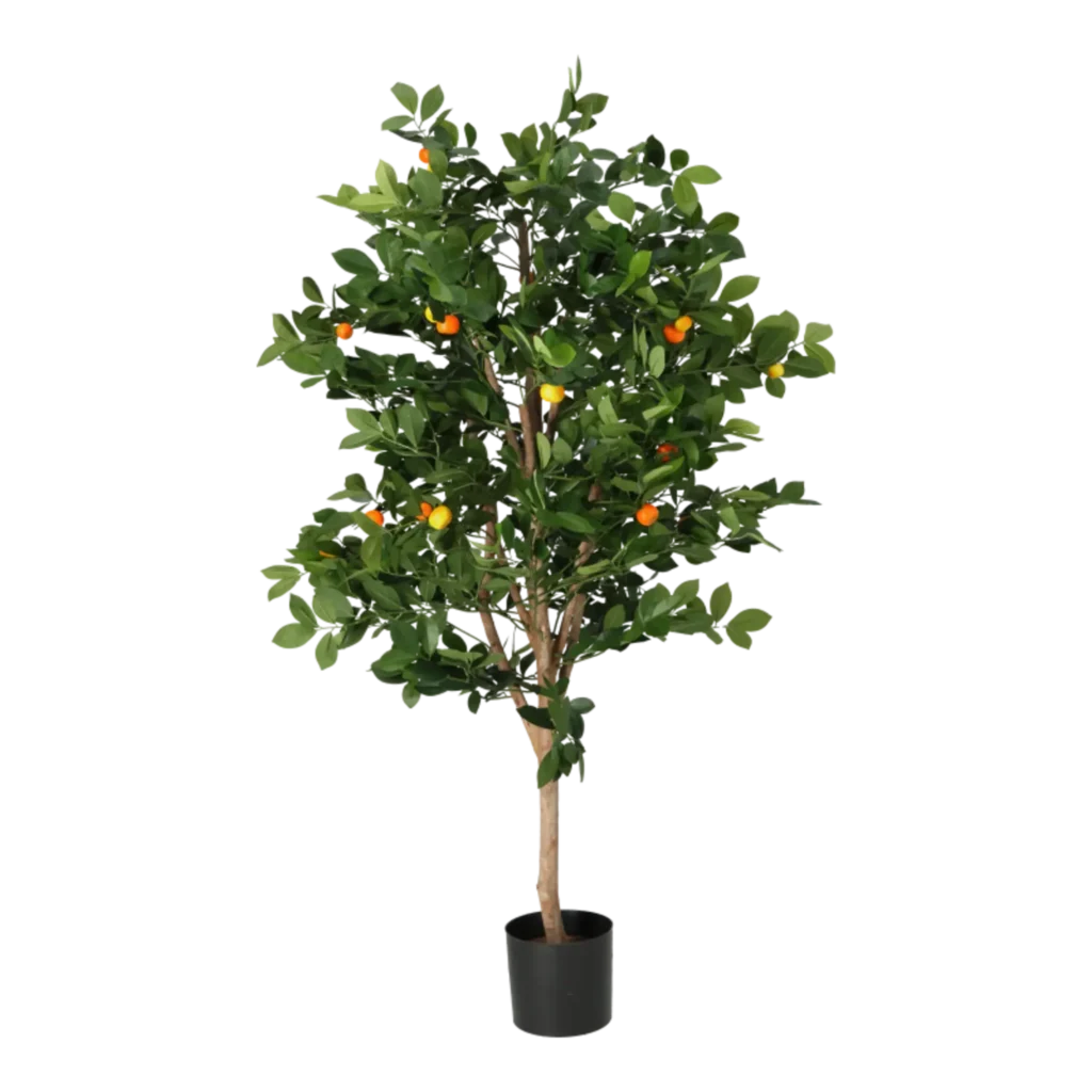 Kunstigt Appelsintræ H: 140 cm.