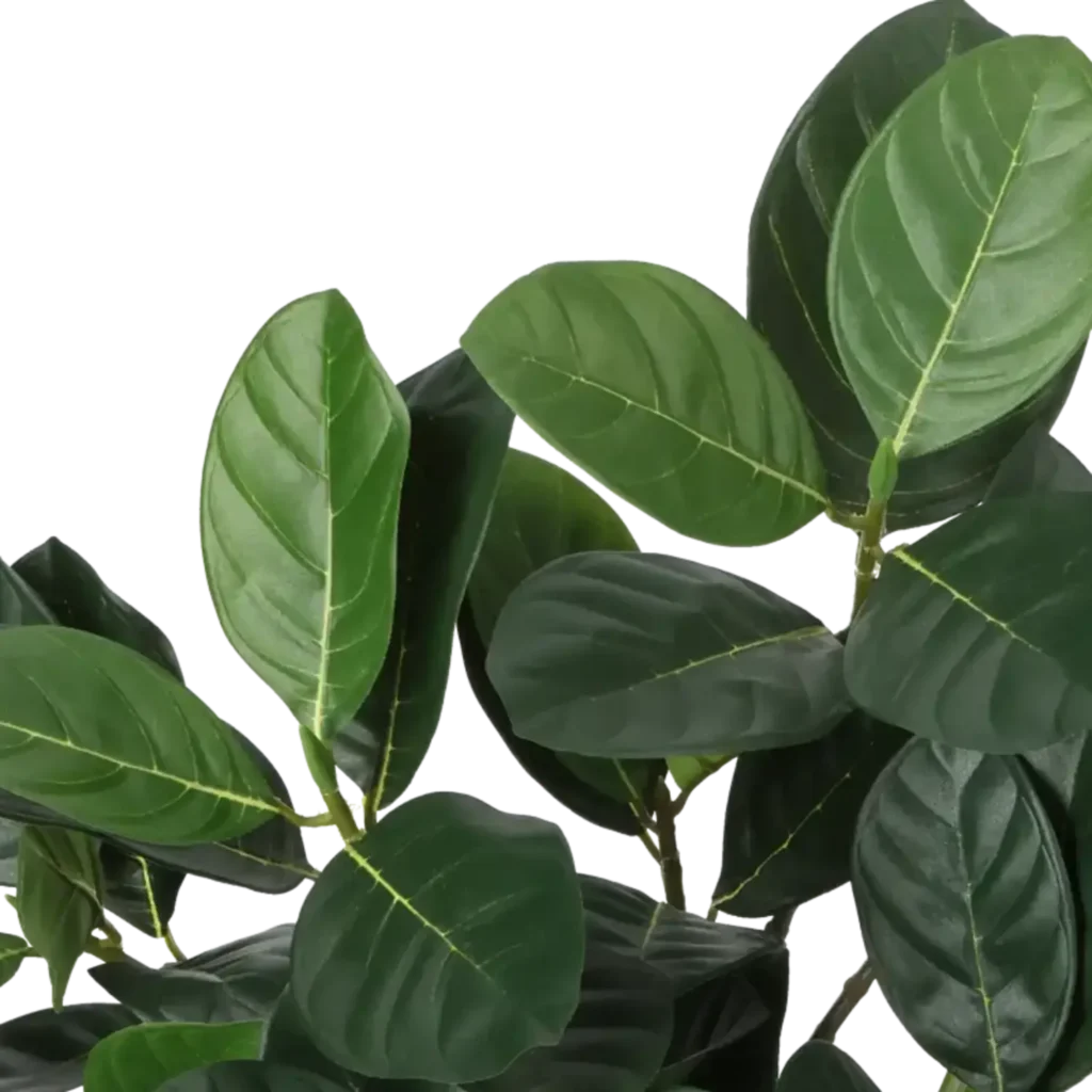 Closeup af Kunstig artocarpus busk - H: 48 cm.