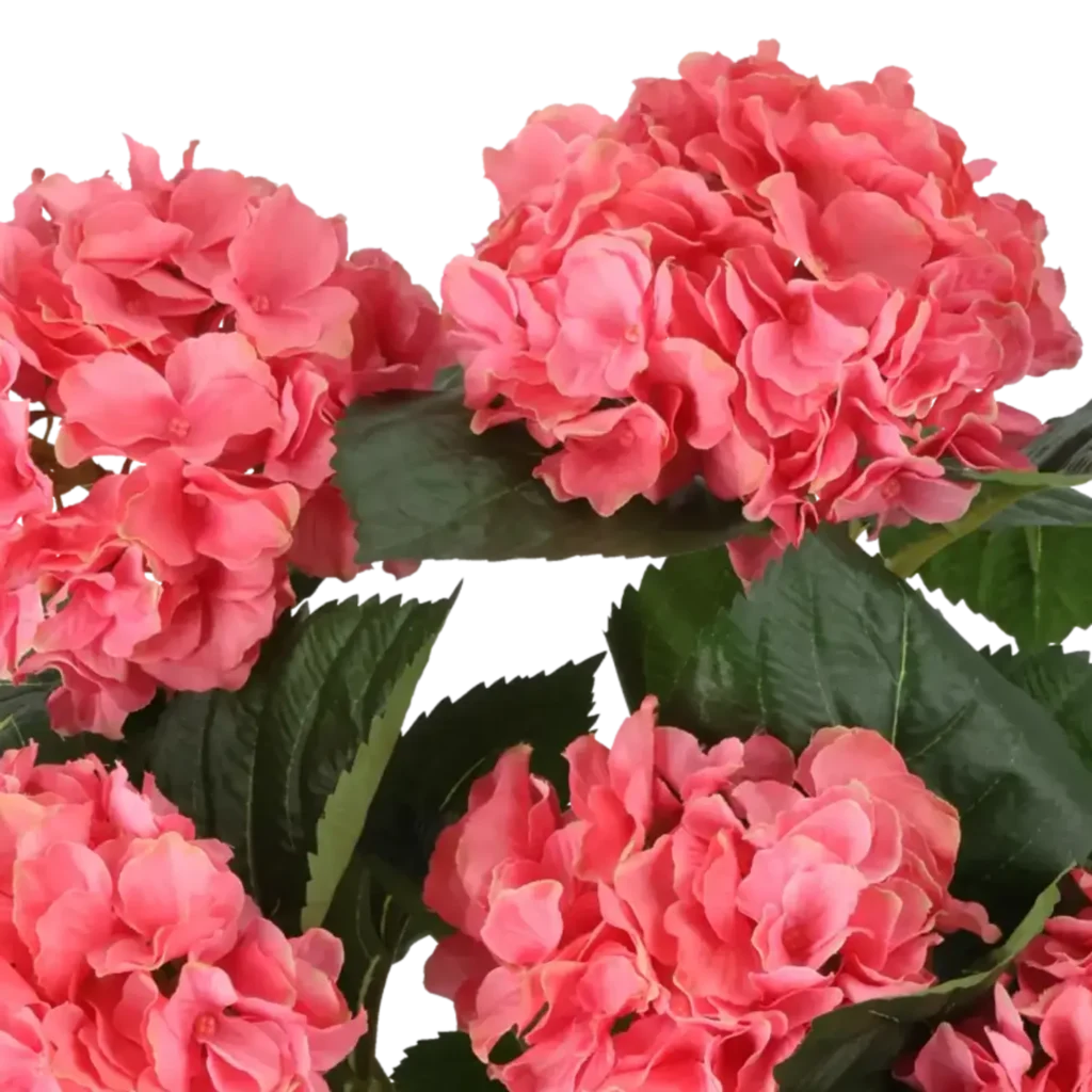 Closeup af Kunstig Hortensia H: 41 cm.