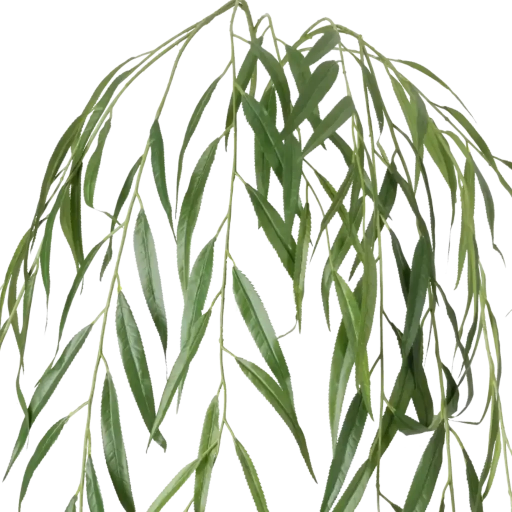 Closeup af Kunstig piletræ gren L: 134 cm.