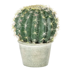 Kunstig Kugleformet Kaktus H: 25 cm.