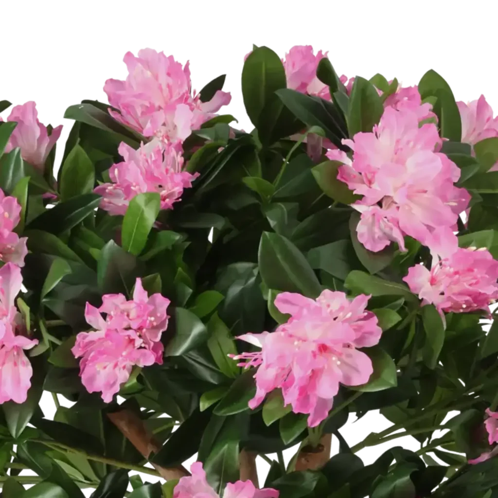 Closeup af Kunstig Rhododendron H: 85 cm.
