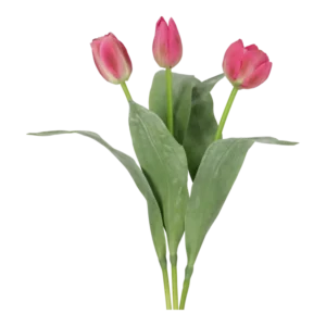 Kunstig tulipan mix cerise - L: 36 cm.