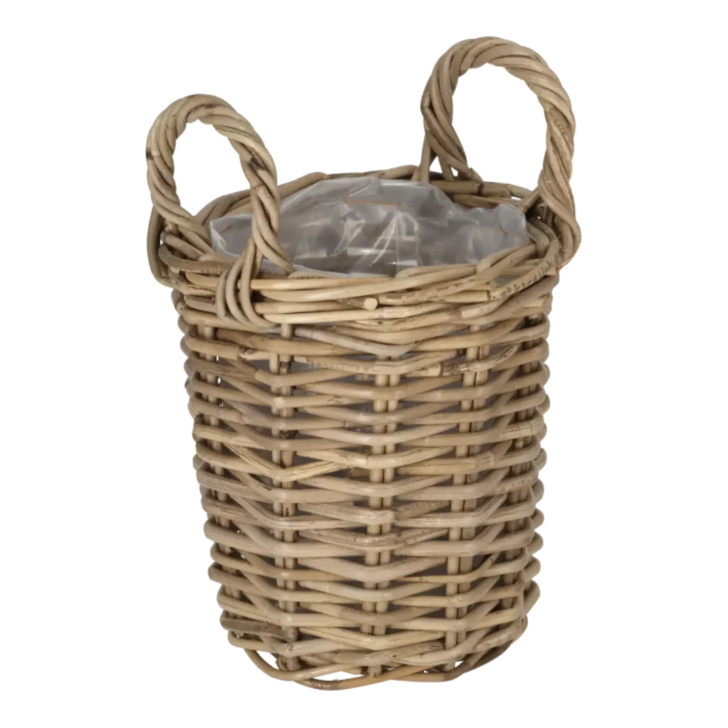 Rattan kurv rund Lille.