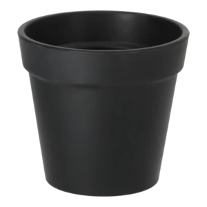 Gummi potte rund - H. 14 cm.