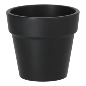 Gummi potte rund - H.:10,5 cm, Ø: 10 cm.