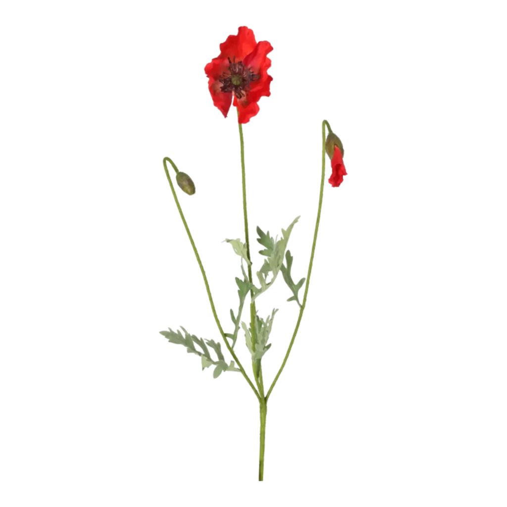 Kunstig Valmue H: 58 cm.