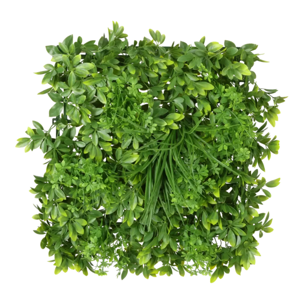 Kunstig Scheffleramåtte UV 50 x 50 cm.