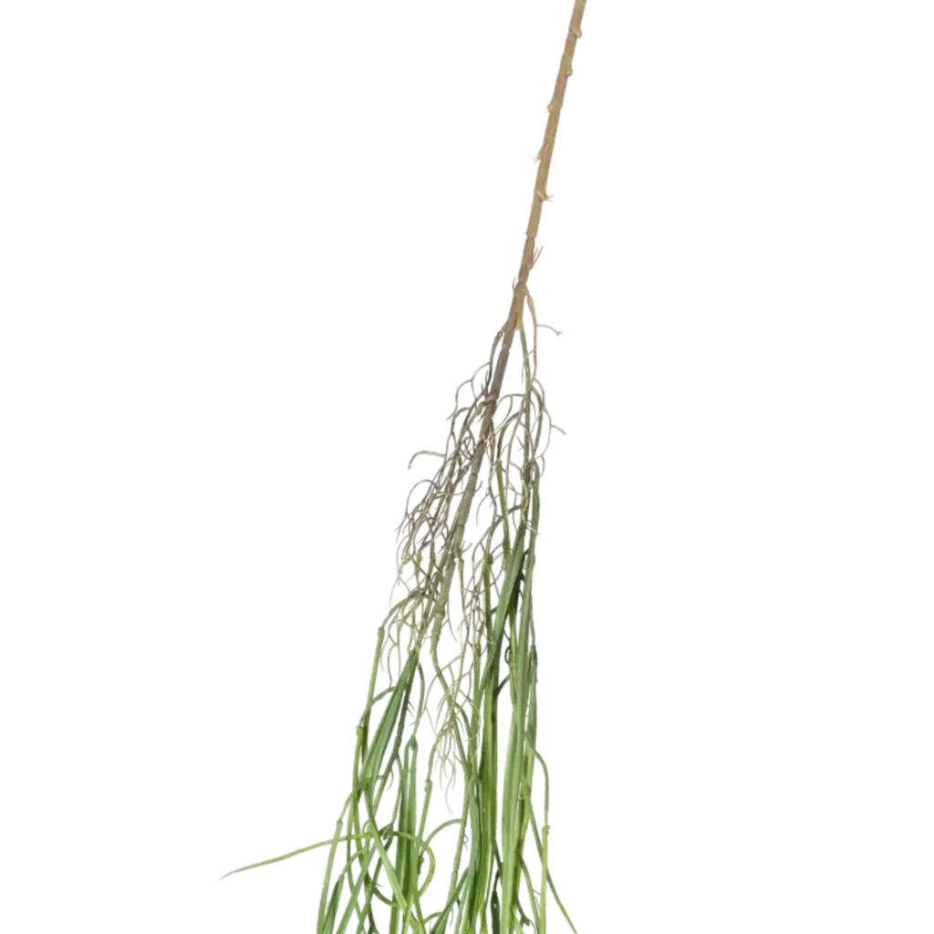 Closeup af Kunstig græs hængeplante L: 145 cm.