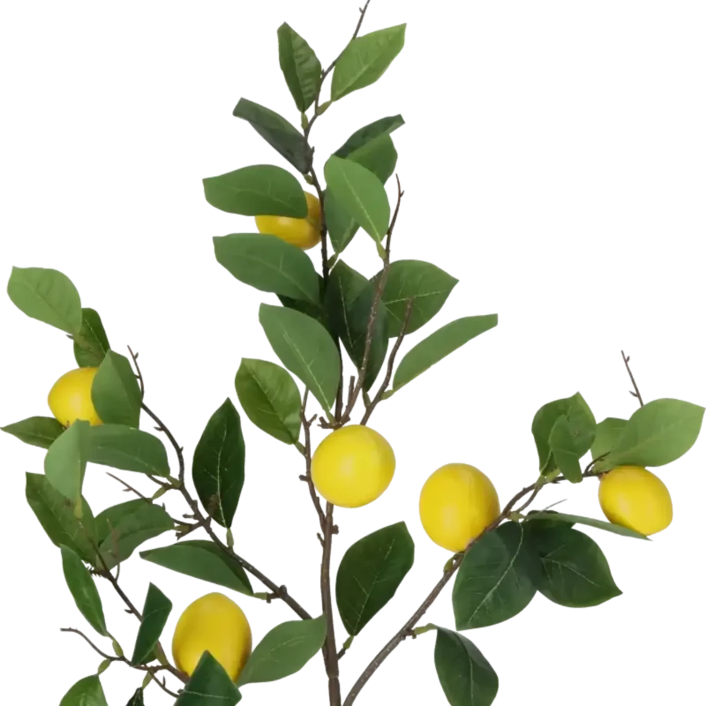 Closeup af Kunstig Citrongren L: 95 cm.