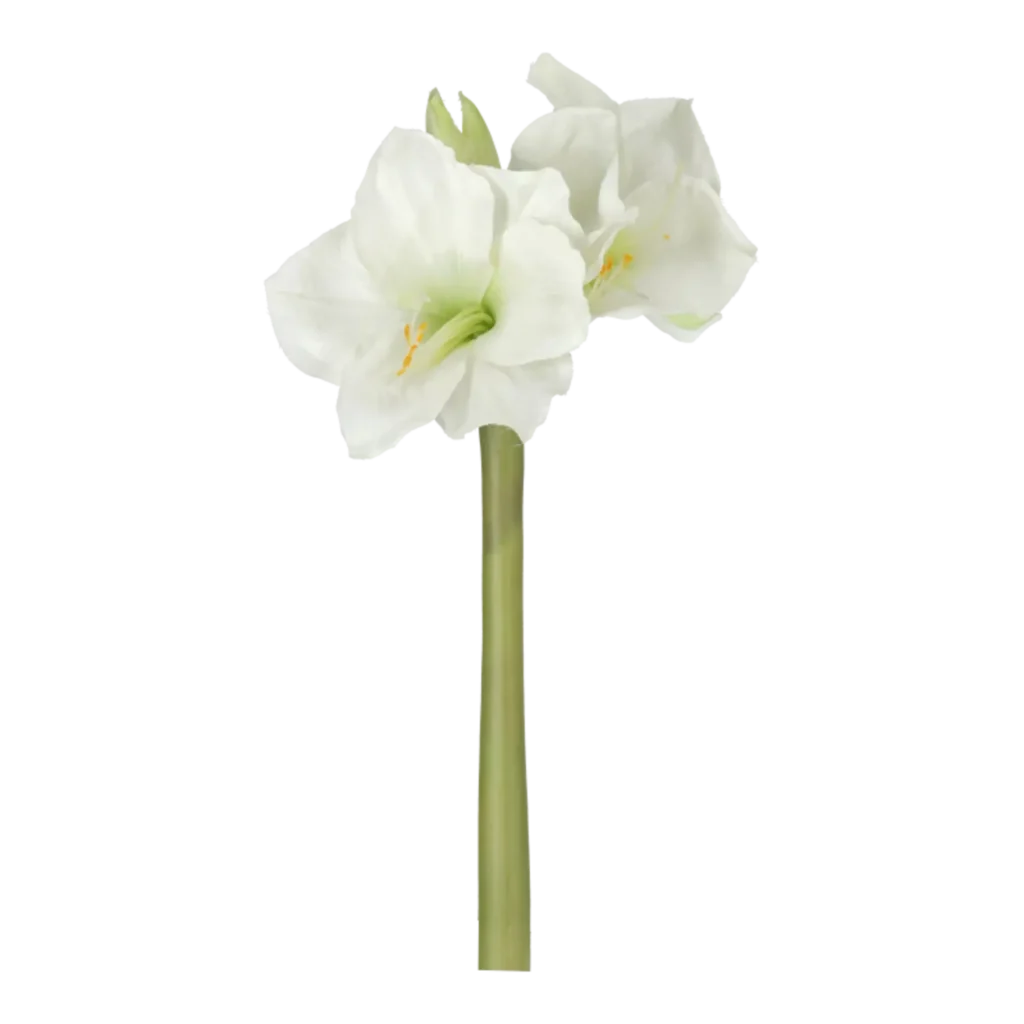 Kunstig Amaryllis hvid - L: 50 cm.