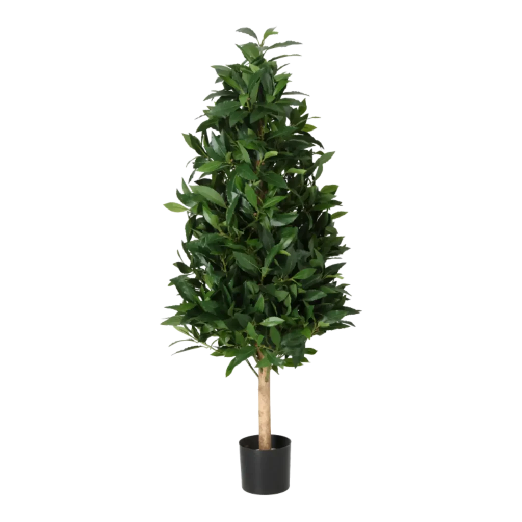 Kunstig laurbær pyramide de luxe - H: 110 cm.
