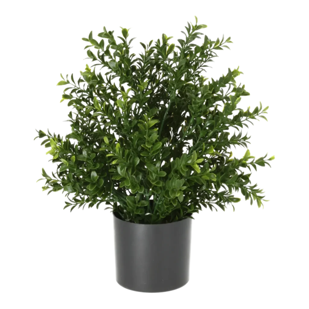 Kunstig buksbom busk - H: 35 cm.