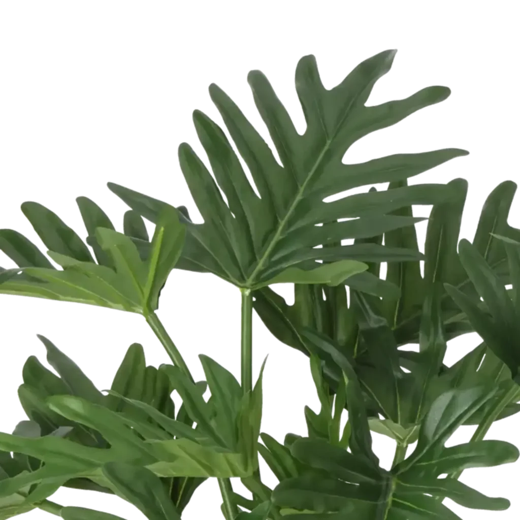 Closeup af Kunstig Philodendron H: 43 cm.