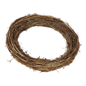 Kunstig Gren krans i brun - D: 25 cm.