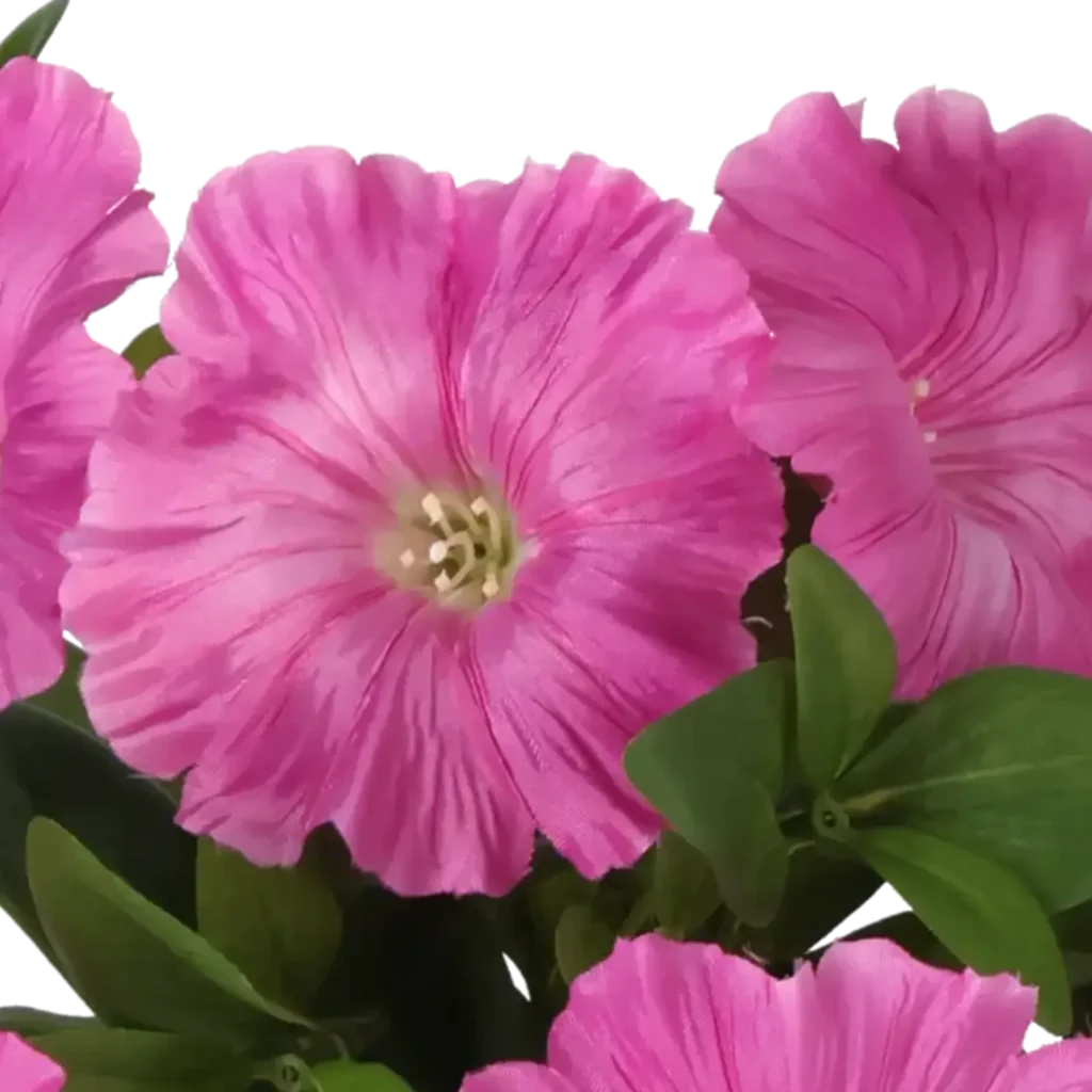 Closeup af Kunstig petunia rosa H: 25 cm.
