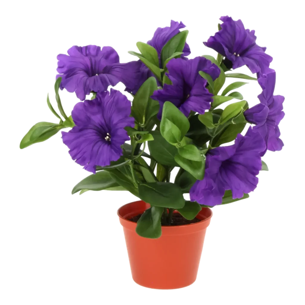 Kunstig petunia violet - H: 25 cm.