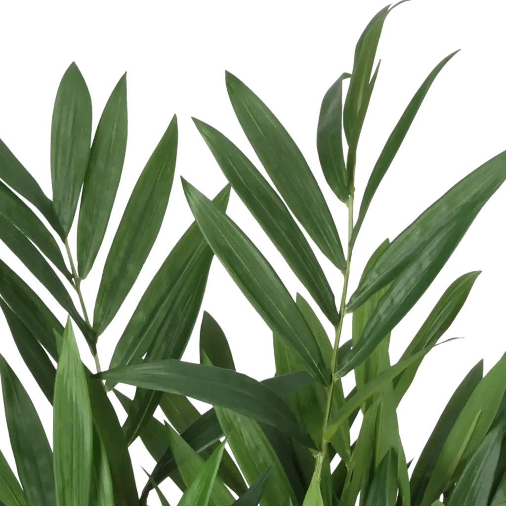 Closeup af Kunstig Paulour palme H: 45 cm.