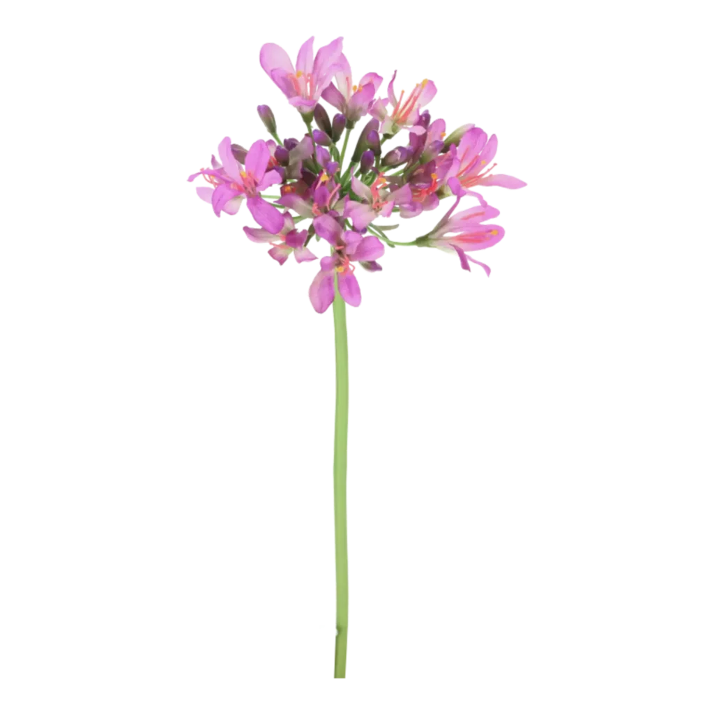Kunstig skærmlilje stilk i lilla - L: 45 cm.