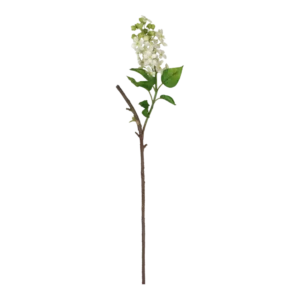 Kunstig syren stilk i creme - L: 75 cm.