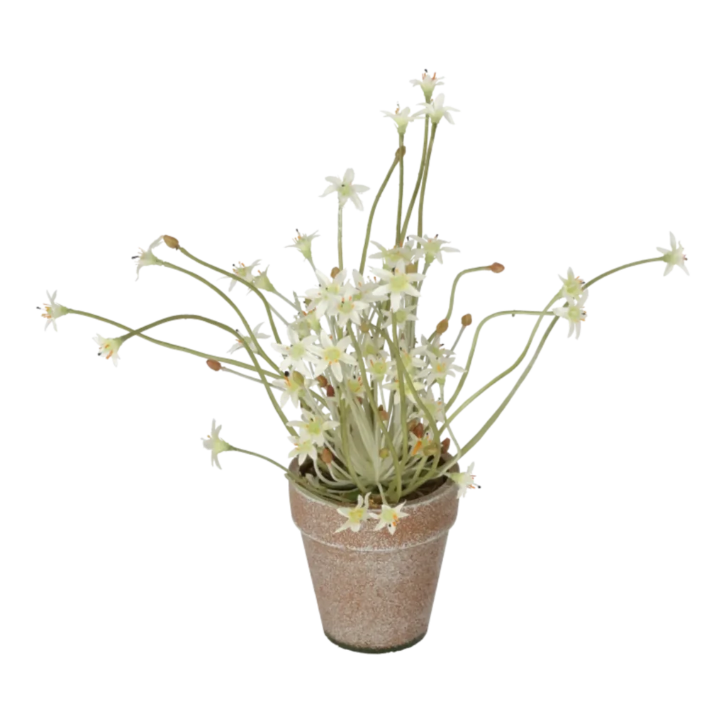 Kunstig mini blomst H: 26 cm.