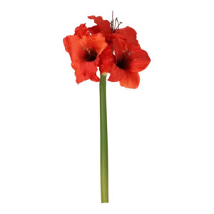 Kunstig Amaryllis stilk i rød - L: 60 cm.