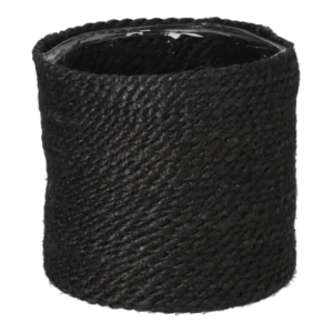 Nordal sort urtepotte JUTE - Dia 18 cm.