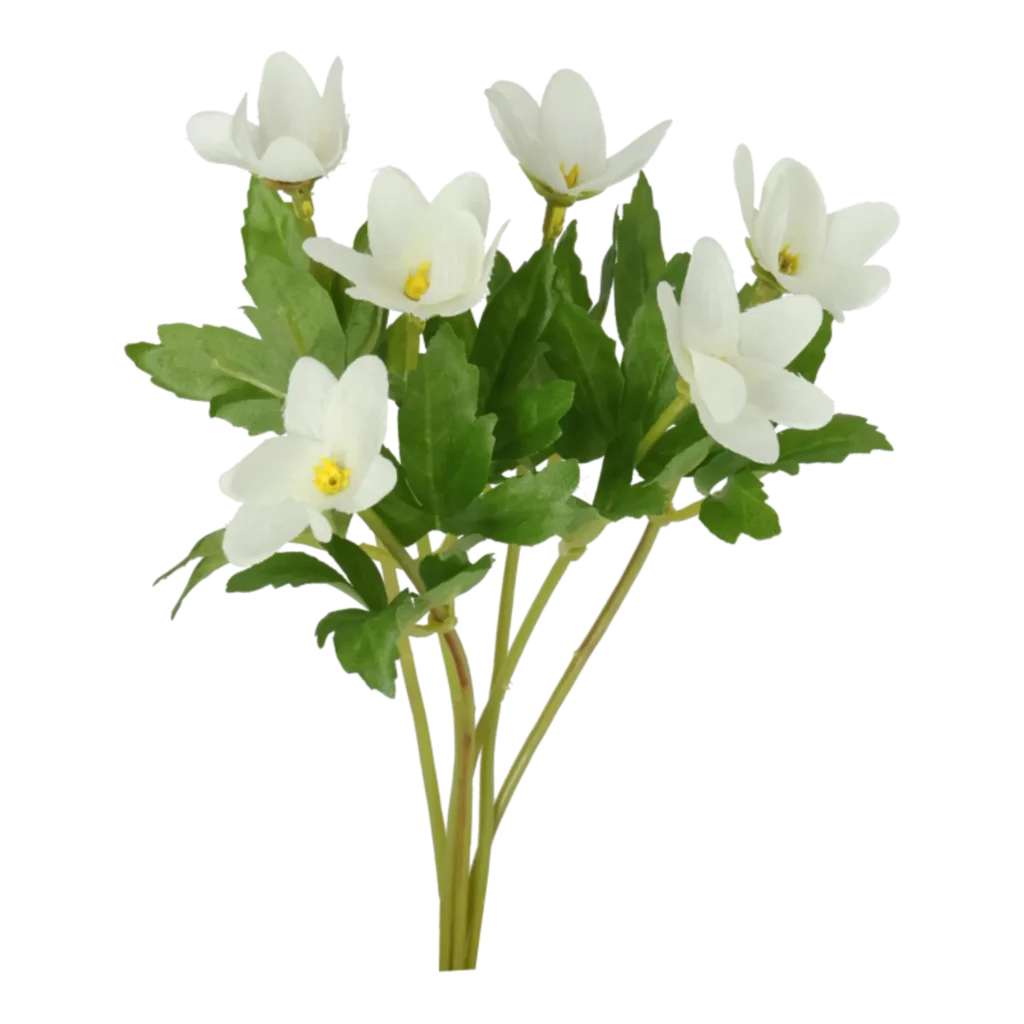 Kunstig skov anemone L: 17 cm.