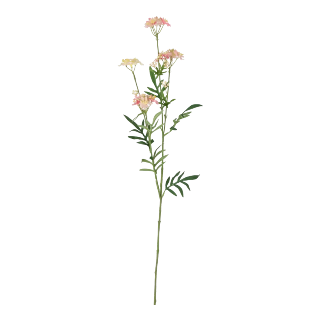 Kunstig kvist m. blomster L: 80 cm.