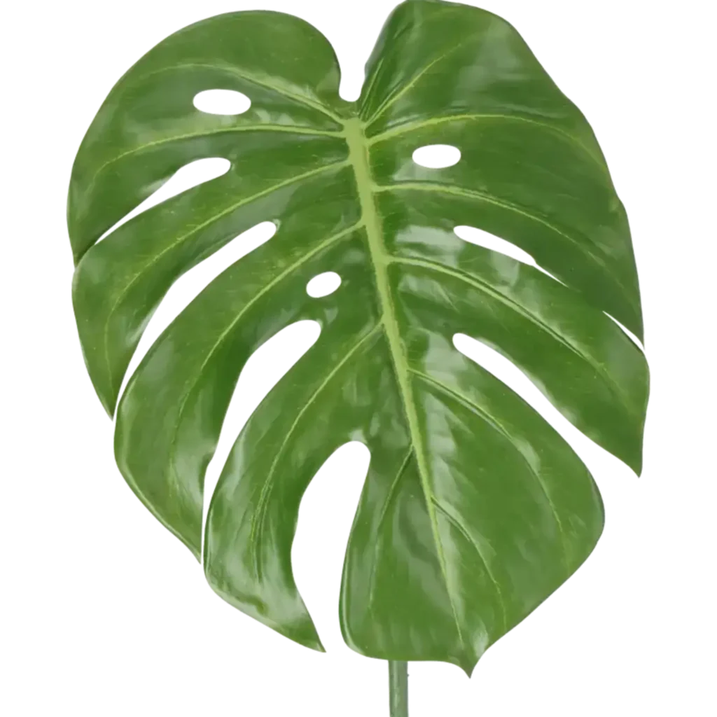 Closeup af Kunstig Philo blad L: 60 cm.