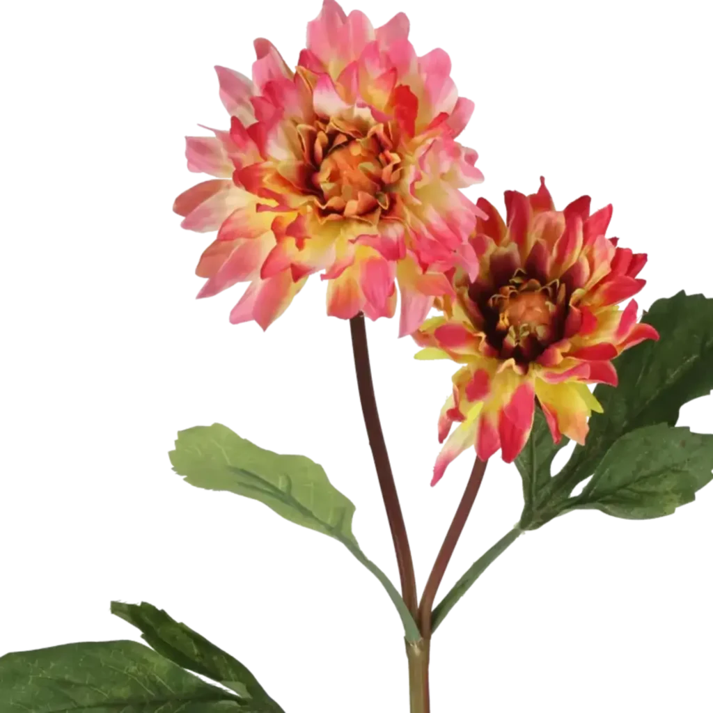 Closeup af Kunstig Dahlia L: 55 cm.