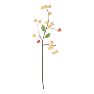 Kunstig gren med æbler - L: 75 cm.