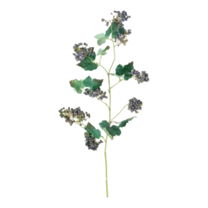 Kunstig Drue stilk m. blå bær L: 110 cm.