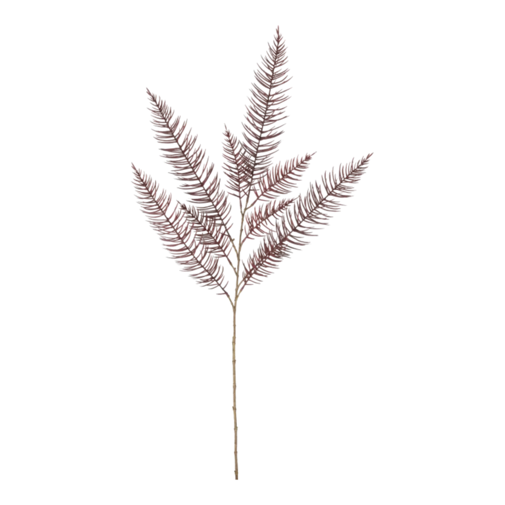Kunstig vinrød Asparagus gren L 120 cm.