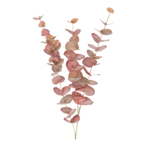 Kunstig Eukalyptus stilk vinrød L: 60 cm.