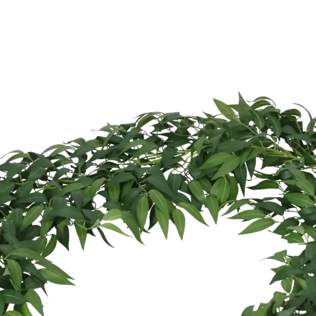 Closeup af Kunstig Ruscus Garland Ranke - L: 190 cm.