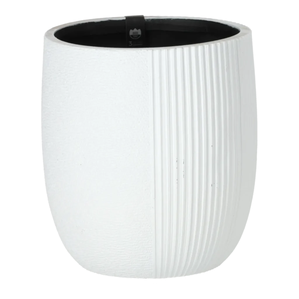 Capi krukke Elegant High Split hvid - 12x12x15 cm.