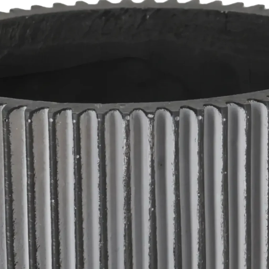 Closeup af Capi krukke Egg Planter Groove 10x9 cm.