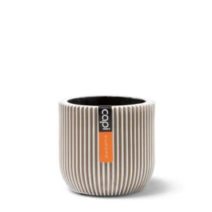 Capi krukke Egg Planter Groove 10x9 cm Ivory.