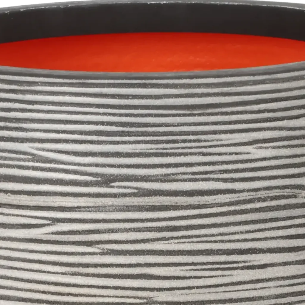 Closeup af Capi Vase Taper Round Rib H: 42 cm Ø: 38 cm.