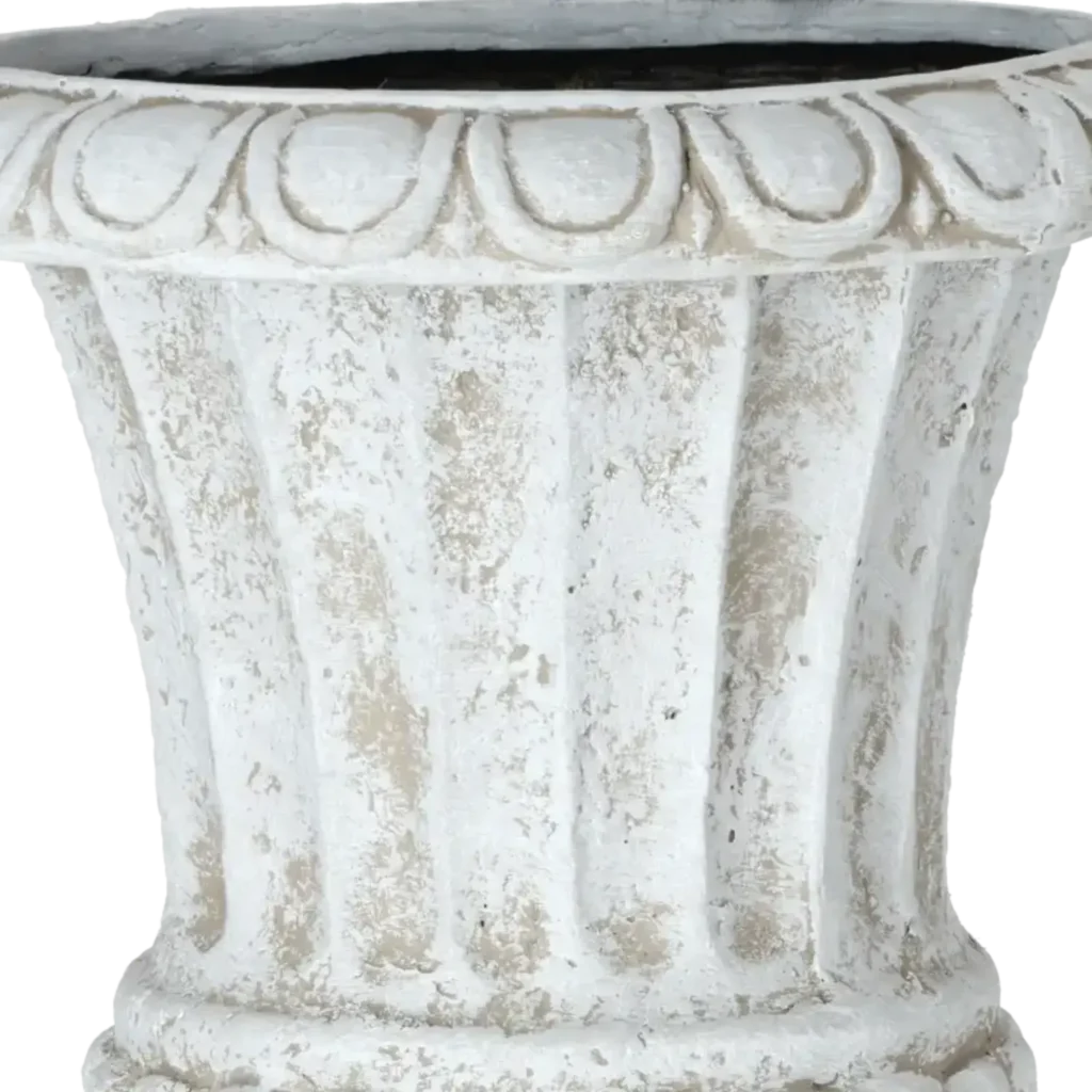 Closeup af French vase 38 × 38 × 51 cm.