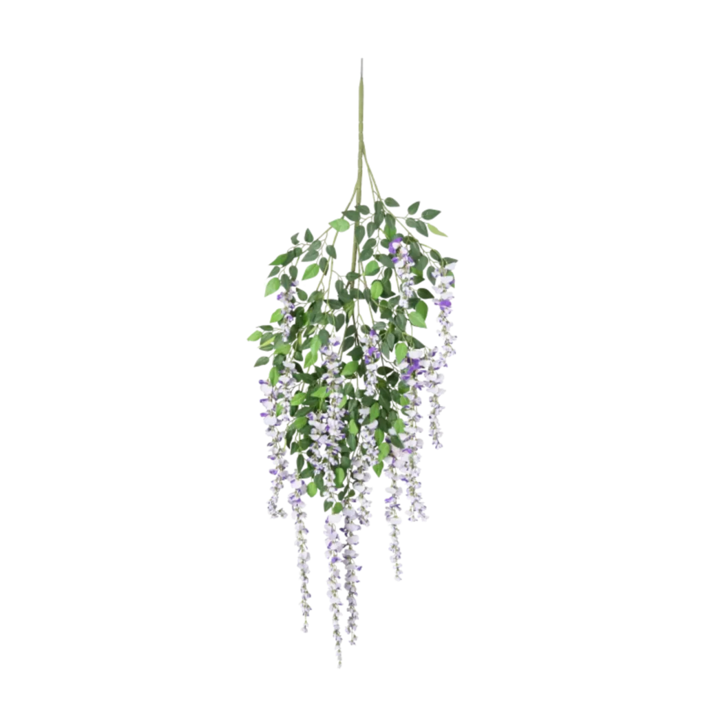 Kunstig Wisteria Lavendel FR L: 125 cm.