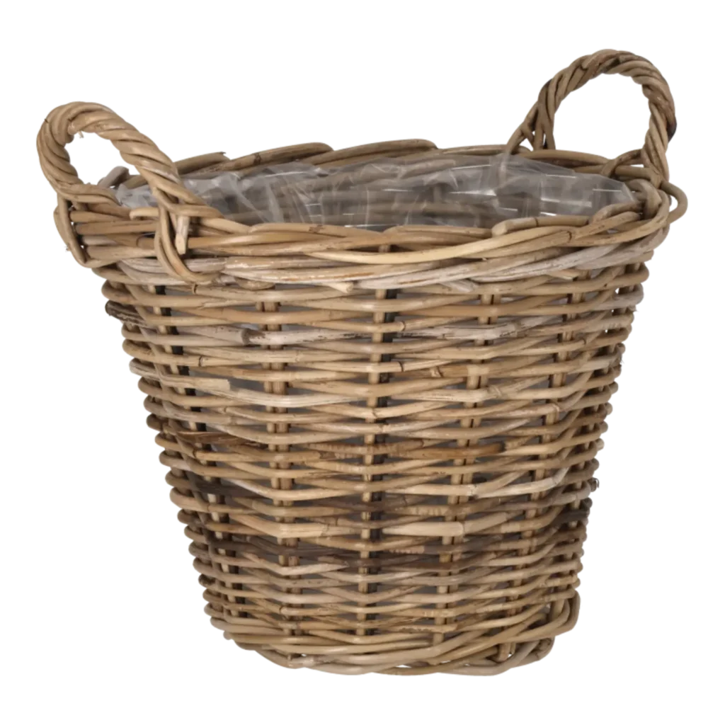Rund Rattan kurv Ø: 40 cm.