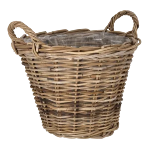 Rund Rattan kurv Ø: 40 cm.