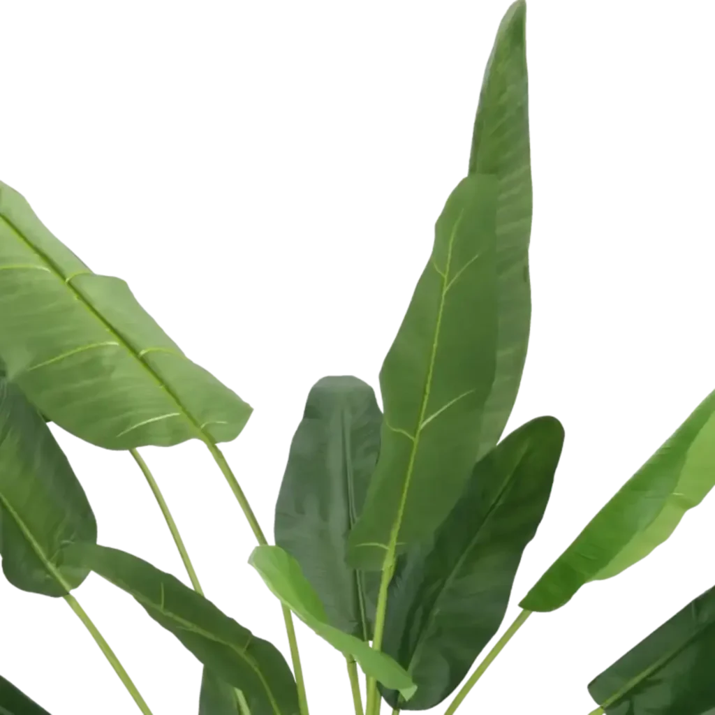 Closeup af Kunstig traveller palme H: 180 cm.
